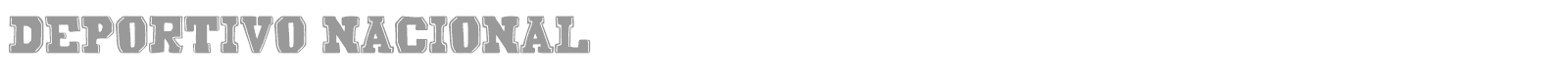 Deportivo Nacional font preview